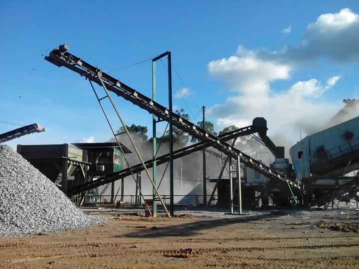 Myanmar 120TPH Granite Crushing Plant